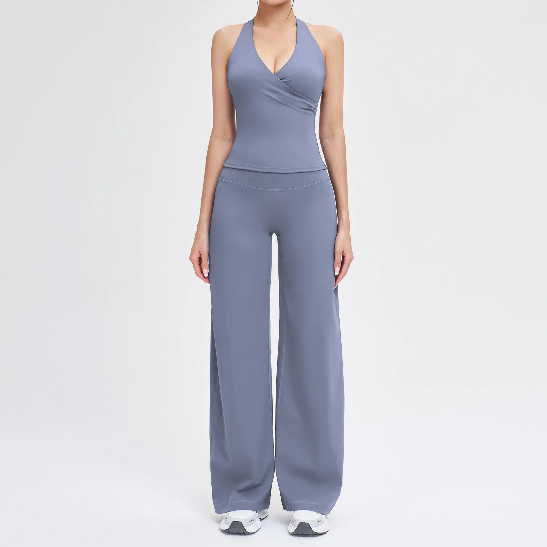 2PCS Yoga Set Women Tracksuit Athletic Wear Gym Clothing Fitness Outfits Workout Set Sportswear High Waist Leggings Sports Suits